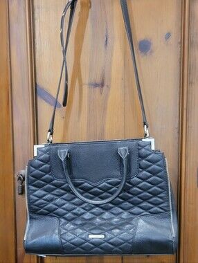 Rebecca Minkoff Amorous Black Leathe Bag.  Chic and edgy. Crossbody/ Shoulder